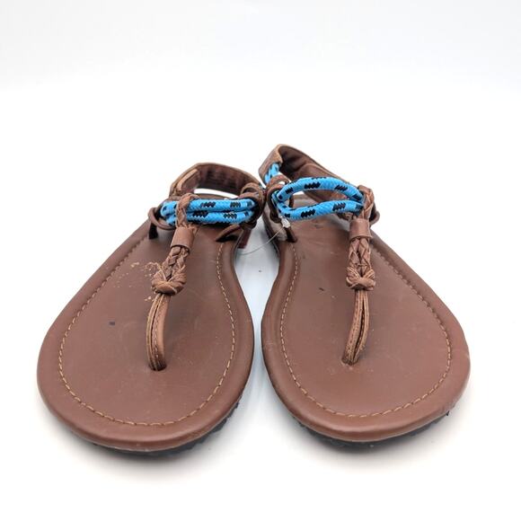 Free People Island Hopping Wrap Sandals Women's Brown Luggage Size US7 EU37.5 - Picture 2 of 13